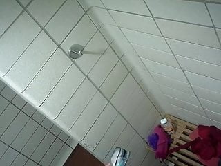 Cute Immature Flaxen-haired Fescennine Unclothed Just About Hostel Shower