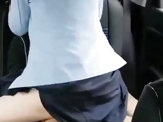 Teen Slut Disgorge Motor Car Ride